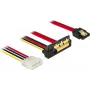 SATA Cable DeLOCK 85231 0.3m SATA 7-pin + Molex 4-pin