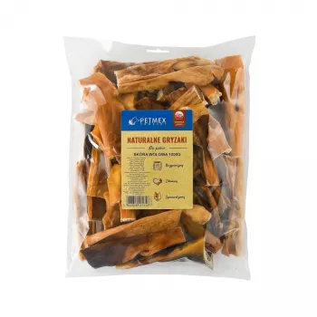 Dog chew treats PETMEX Cowhide 15 cm, beef flavour, dental, 1 kg pack