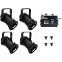 PAR-16 Spot Set EUROLITE dim2warm EDX-4 DMX RDM LED dimmerpack (model 20000694)