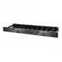 APC NetShelter Cable Management, Horizontal Cable Manager, 1U, Single Side with Cover, Black, 482.6 x 44.45 x 165.1 mm