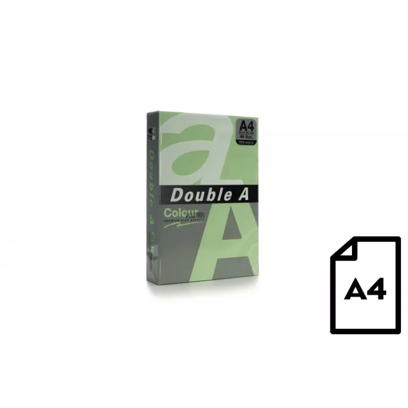 Colour paper Double A, 80g, A4, 500 sheets, Emerald