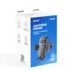 Phone grip SAVIO CH-05, black — durable protective accessory for mobile phones