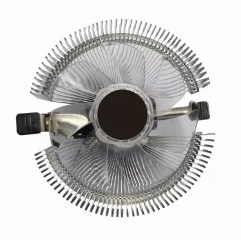 Air cooler Gembird CPU-HURACAN-X40 — 90 mm fan, 800–1600 RPM, LGA 775 support, transparent