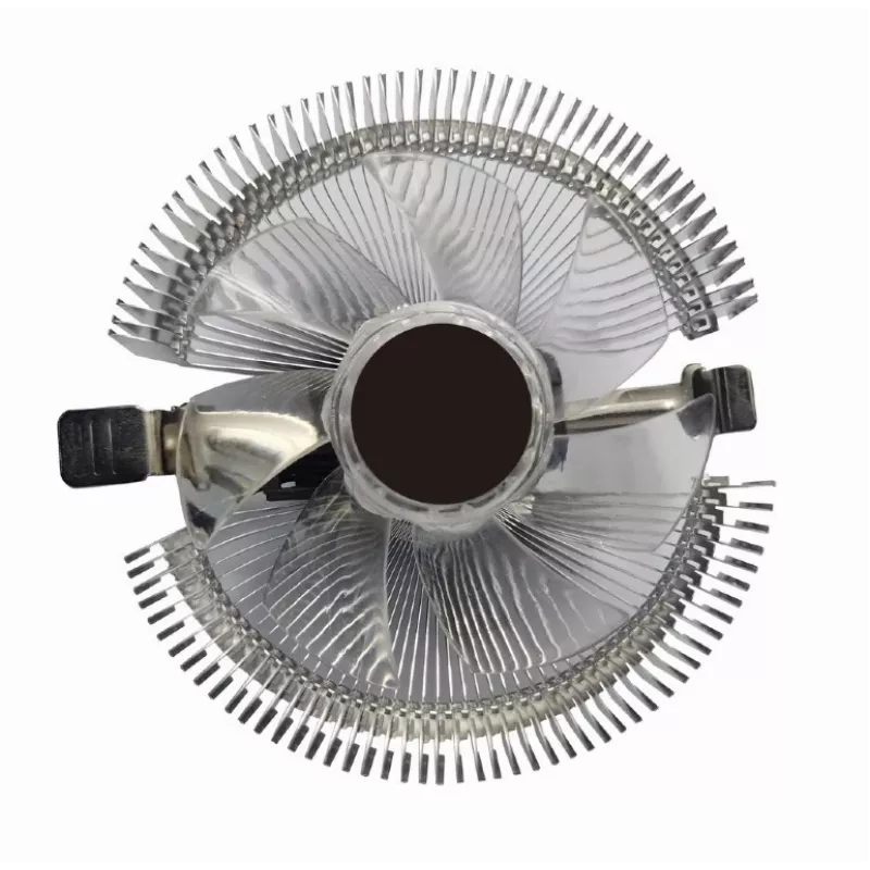 Air cooler Gembird CPU-HURACAN-X40 — 90 mm fan, 800–1600 RPM, LGA 775 support, transparent