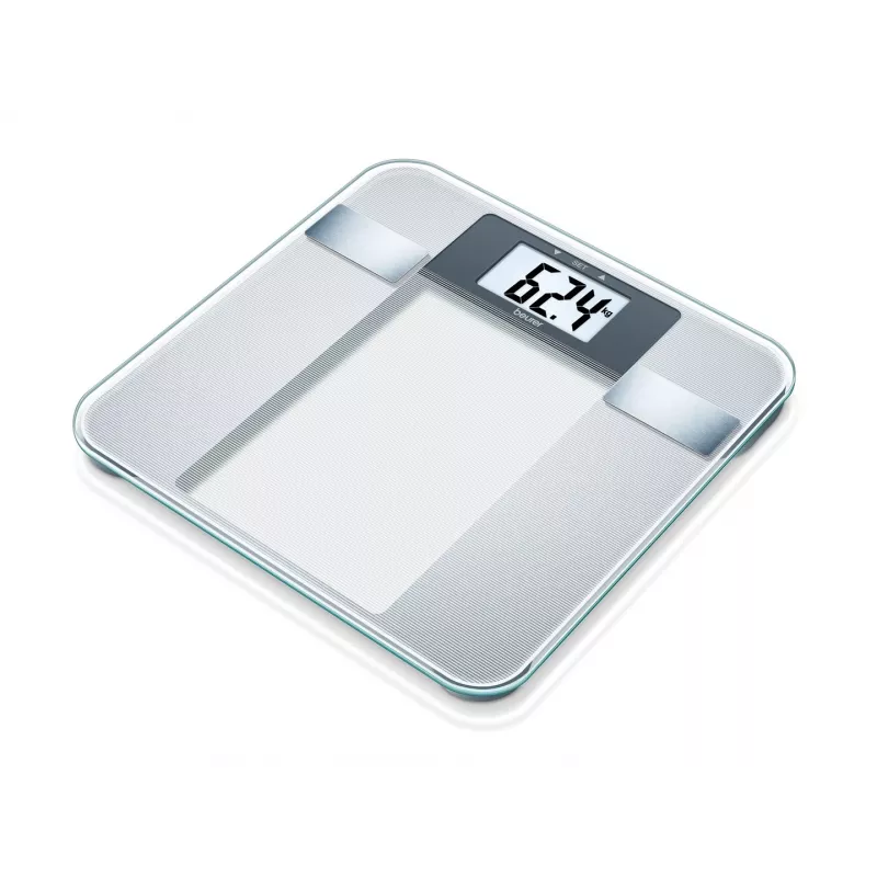 Beurer BG 13 Square Grey, Transparent Electronic personal scale