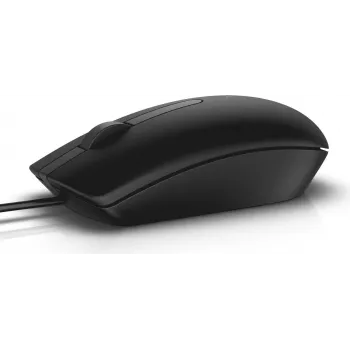 Dell MS116 - Mouse - optisch - 2 Buttons - Wired - USB - Black - for Chromebook 11 3180, 13 3380, Latitude 34XX, 5285 2-in-1, Precision 35XX, 55XX, 75XX, 77XX (JD7XG)