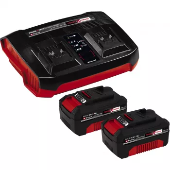 Battery Charger Kit Einhell 2x 4.0Ah Twincharger AC LED