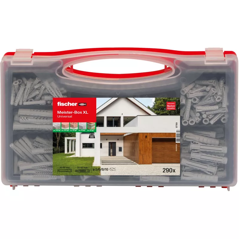 fischer 577159 Meister-Box XL Wall-Plug Assortment Box 290 pc(s) (577159)