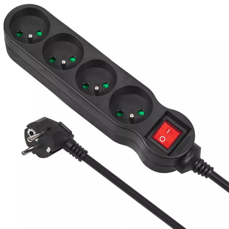 MCE182 electrical extension lead Band power strip 4 outlets (5 M) - Maclean