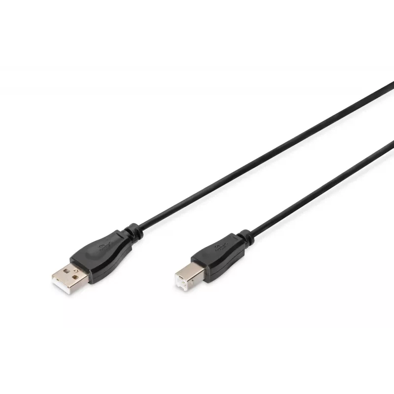Assmann USB connection cable. type A - B M/M. 1.0m. USB 2.0 suitable. UL. bl (AK-300102-010-S)