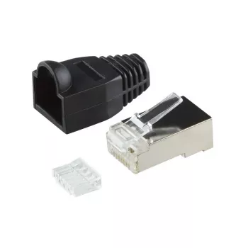 Wire Connector RJ45 LogiLink MP0022 Black Transparent
