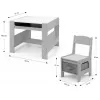 Children's furniture set Milly Mally Sven Grey 5489 — compact set in grey