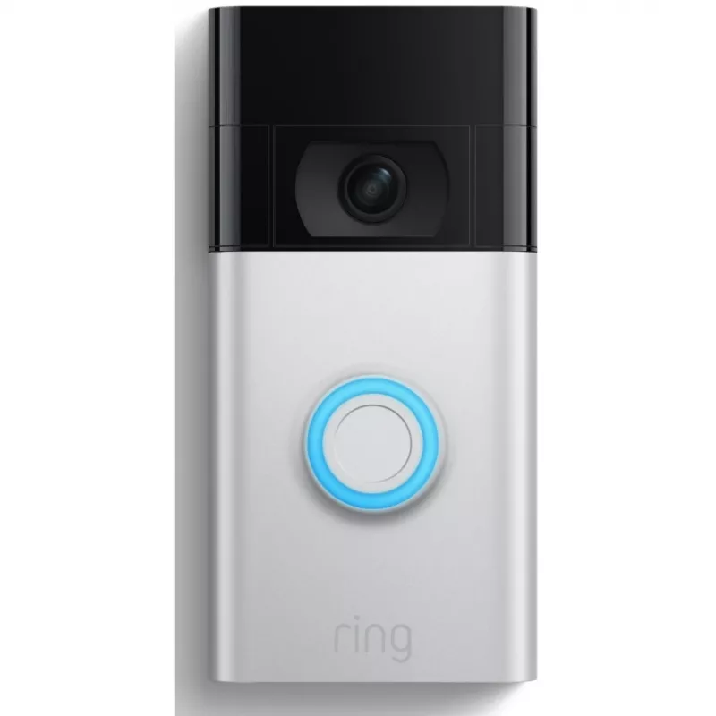 Ring Video Doorbell, Nickel, Satin steel, Home, 2-way, 1920 x 1080 pixels,