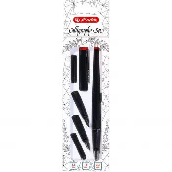 Ballpoint pen + Fountain pen Herlitz 8623001 Black 5 pc(s)