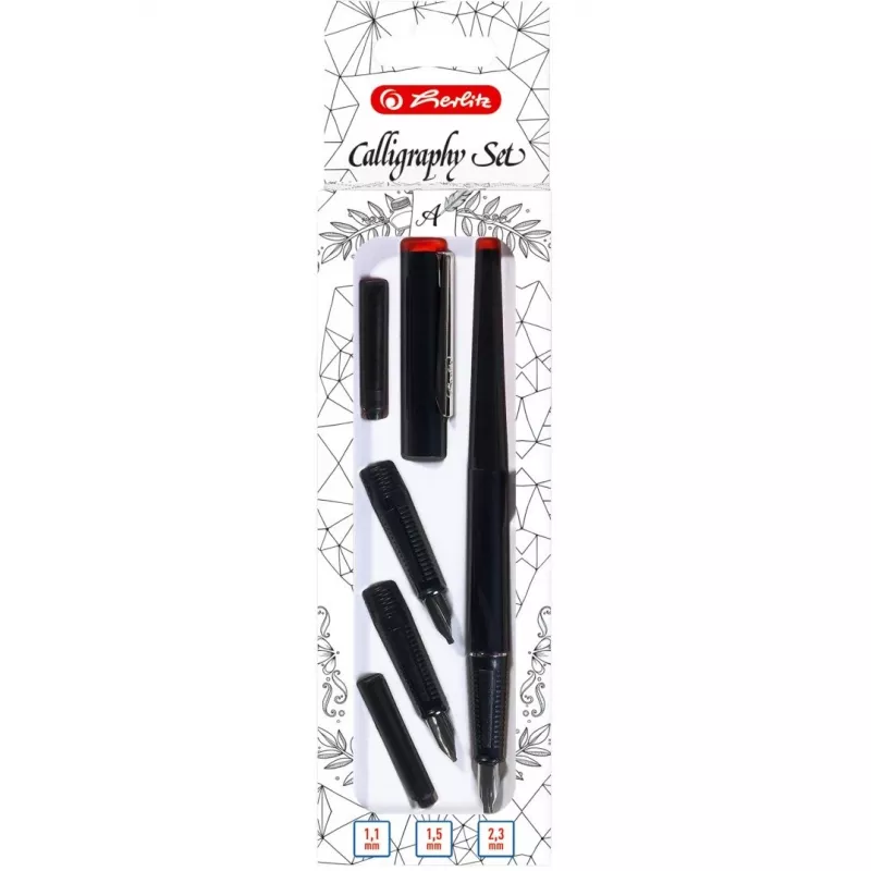 Ballpoint pen + Fountain pen Herlitz 8623001 Black 5 pc(s)