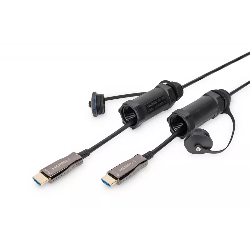 Digitus 4K HDMI AOC Armored Connecting Cable 10m 2.0 14.4 Gbit/s