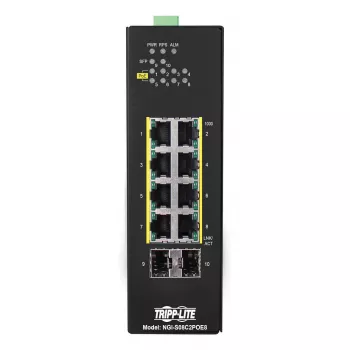 Tripp Lite NGI-S08C2POE8 Network-Switch Managed Gigabit Ethernet (10/100/1000) Power over Ethernet (PoE) Black (NGI-S08C2POE8)