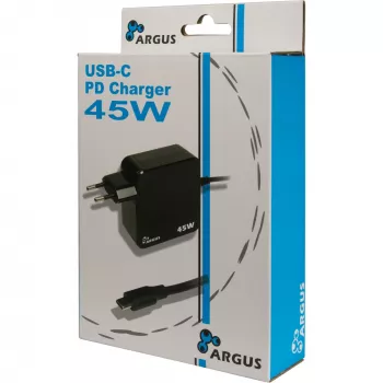 Charger Inter-Tech PD-2045 Universal Black AC Indoor 20V USB-C