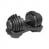 Adjustable cast iron dumbbell Rebel RBA-2303 — up to 24 kg, black, single-piece