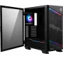 MSI MPG VELOX 100P AIRFLOW Mid Tower Gaming Computer Case 'Black, 3x 120mm Fan + 1x 120mm ARGB Fan, ARGB light strip, USB Type-C, 1x Tempered Glass, Center, E-ATX, ATX, mATX, mini-ITX'