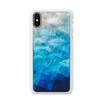Smartphone case iKins for iPhone XS/S blue lake white