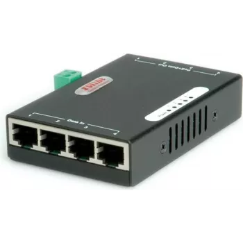 ROLINE Gigabit Ethernet PoE Injektor, 4 Ports (21.13.1198)
