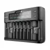 Battery charger everActive UC-800 AC 12V 3A — for LiFePO4/LiPo/NiMH, supports AA/AAA/9V, up to 10 batteries, 12 V input, built-in display, black