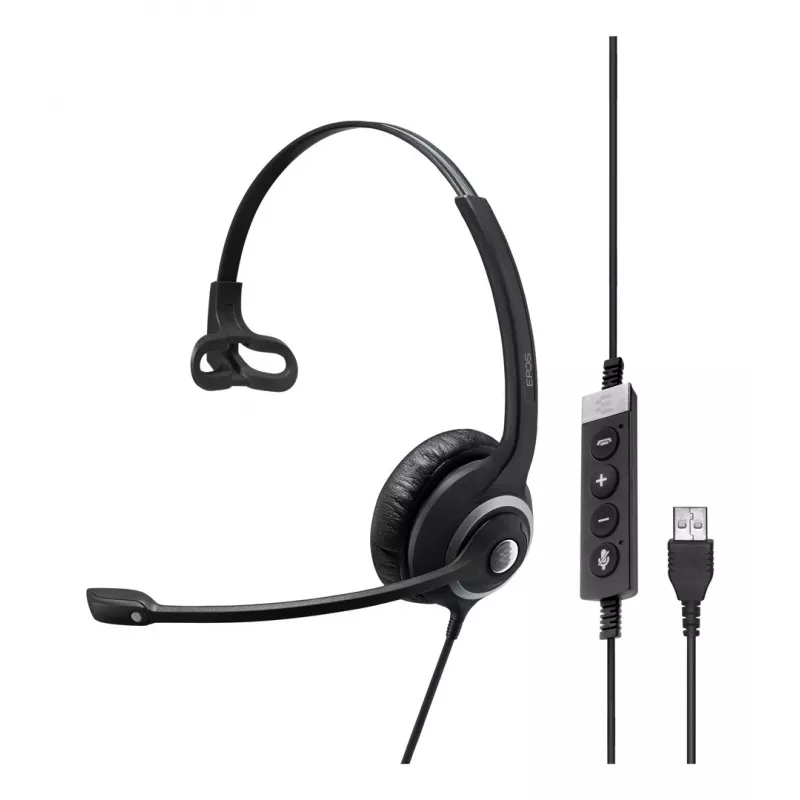 EPOS IMPACT SC 230 USB MS II Mono USB-A Headset In-Line Call Control Microsoft Certified (1000578)