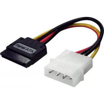 SATA power supply adapter ShiverPeaks 78236-HQ, length 13.30 cm, for 5.25 inch bay connection
