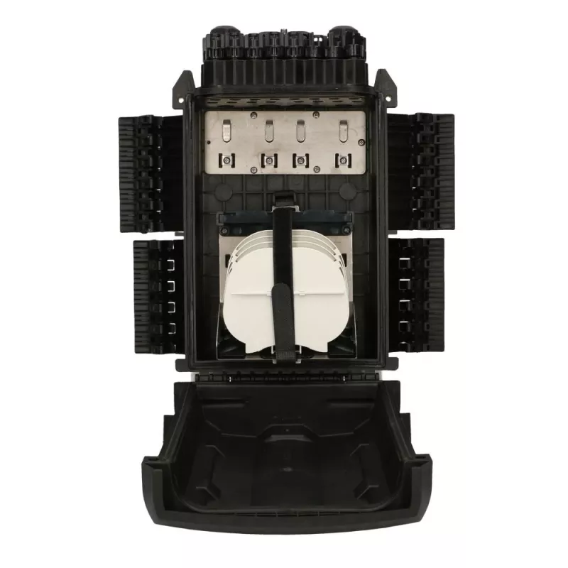Fiber optic terminal box Extralink POLA 16-core, ABS housing, black