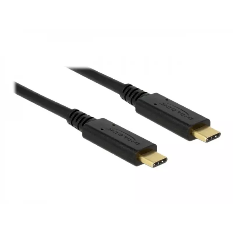 USB Cable DeLOCK 83668 USB 3.2 Gen 1 2m USB C Black