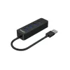 UNITEK uHUB Q4 USB 3.2 Gen 1 (3.1 Gen 1) Type-A 5000 Mbit/s Black