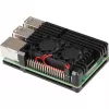 JOY-IT RPI CASE ALU07F - Enclosure for Raspberry Pi 4, Alu, Fan, black (RB-ALUCASEP4+07FAN)