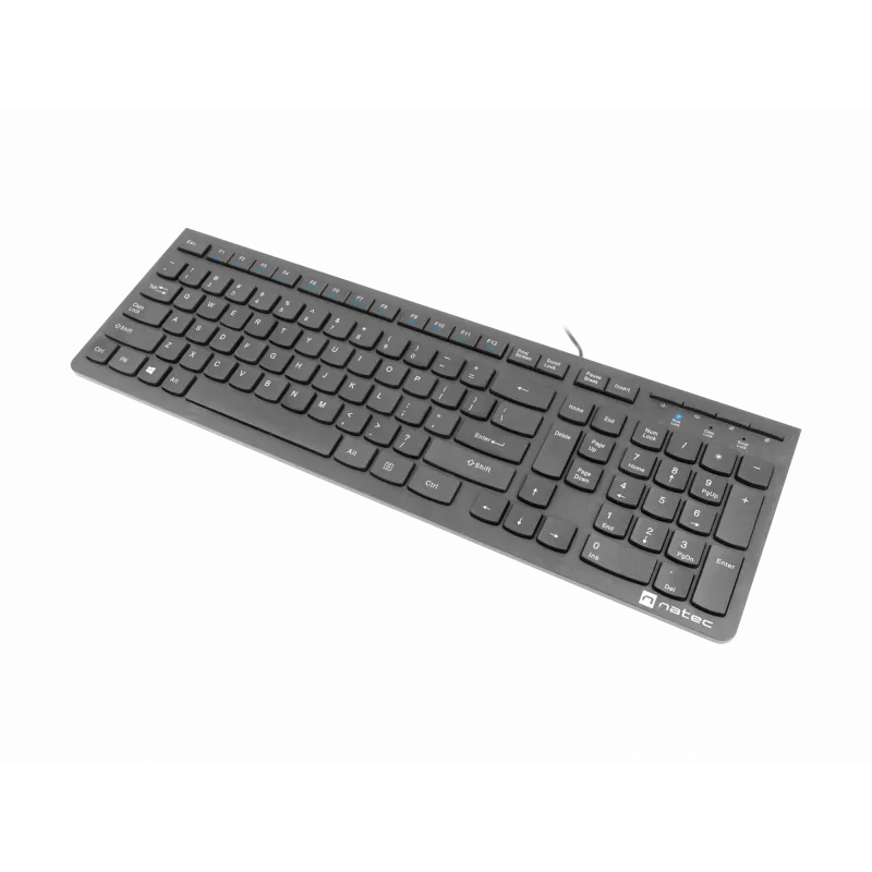 Natec Discus 2 - Keyboard - QWERTY - US - Black - Keyboard - Yhdysvaltain Englanti - Black