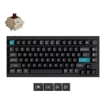 Mechanical 75% keyboard Keychron Q1 Ultra 8K — USB + RF Wireless + Bluetooth, RGB, Black