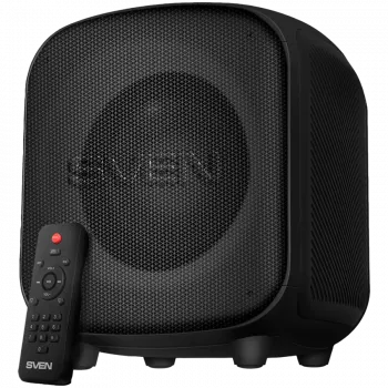 Speaker SVEN PS-555, black, power output 65 W (RMS), TWS, Bluetooth, USB, microSD, RC, lithium battery