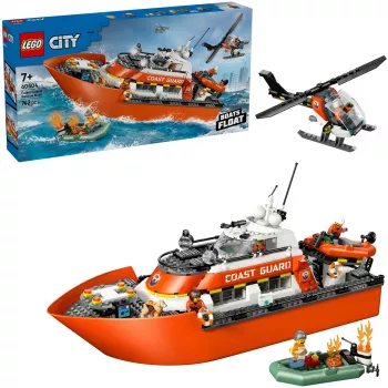 Blocks City 60504 Coast Guard Rescue Boat and amp: Helicopter
