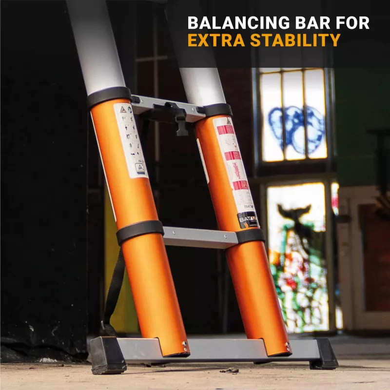 Telescopic ladder Batavia B.V. Giraffe AIR 3.81 m, compact extendable aluminium ladder