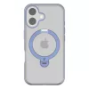 Protective phone case Torras Ostand Spin for iPhone 16 — Blue, slim profile, wireless charging compatible