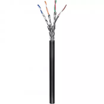 Wentronic goobay - Bulk Cable - 100,0m - SFTP, PiMF - CAT 6 - Stranded - Black (57195)