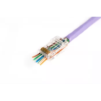 RJ45 Wire Connector Digitus X-ML-6U-EZ Transparent Male 100 pcs