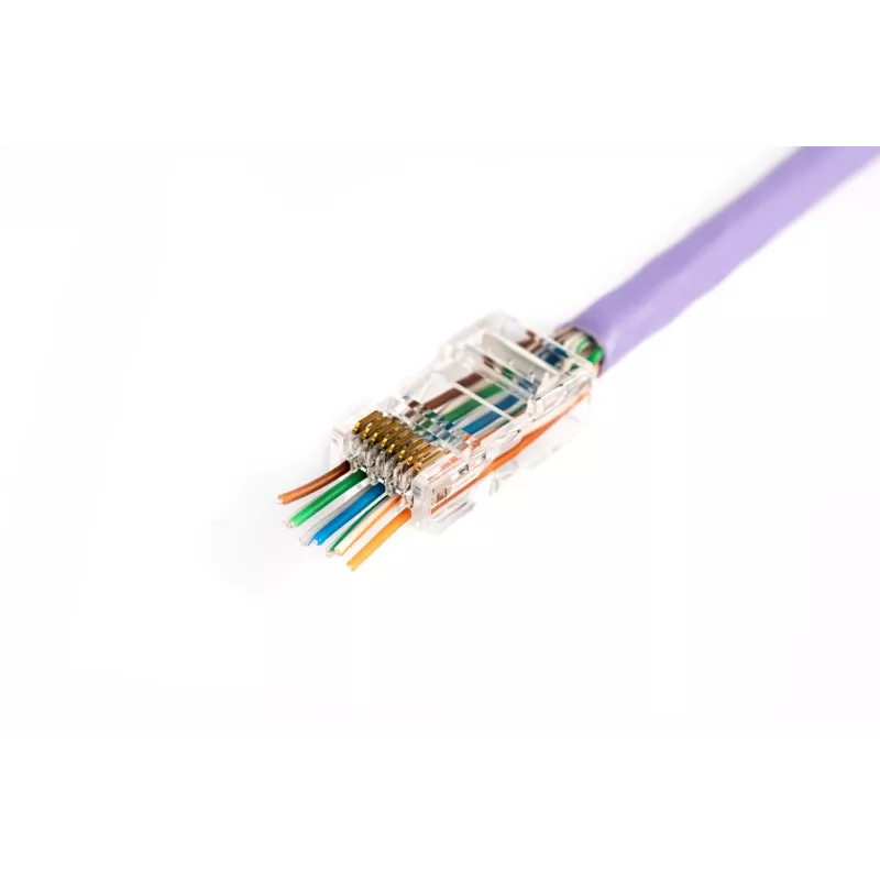 RJ45 Wire Connector Digitus X-ML-6U-EZ Transparent Male 100 pcs