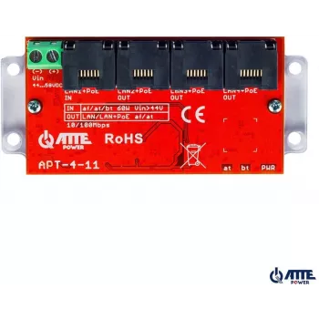 PoE Extender Switch Atte APT-4-11 — 4-port 10/100 Mbps