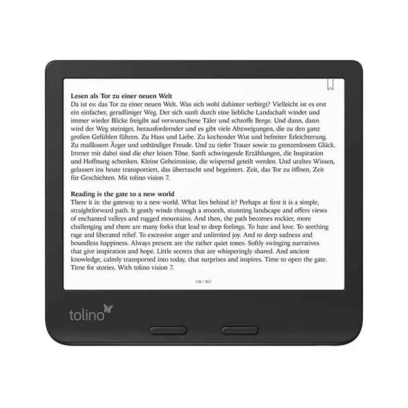 Tolino e-book reader Touchscreen Wi-Fi Black