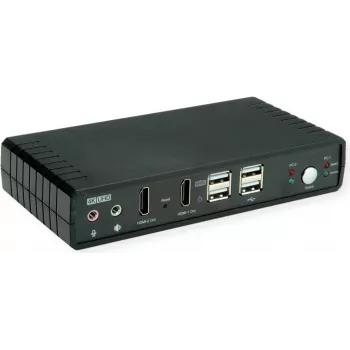 ROLINE KVM Switch Dual Head 1U-2PCs HDMI 4K60 - KVM switch (14.01.3047)