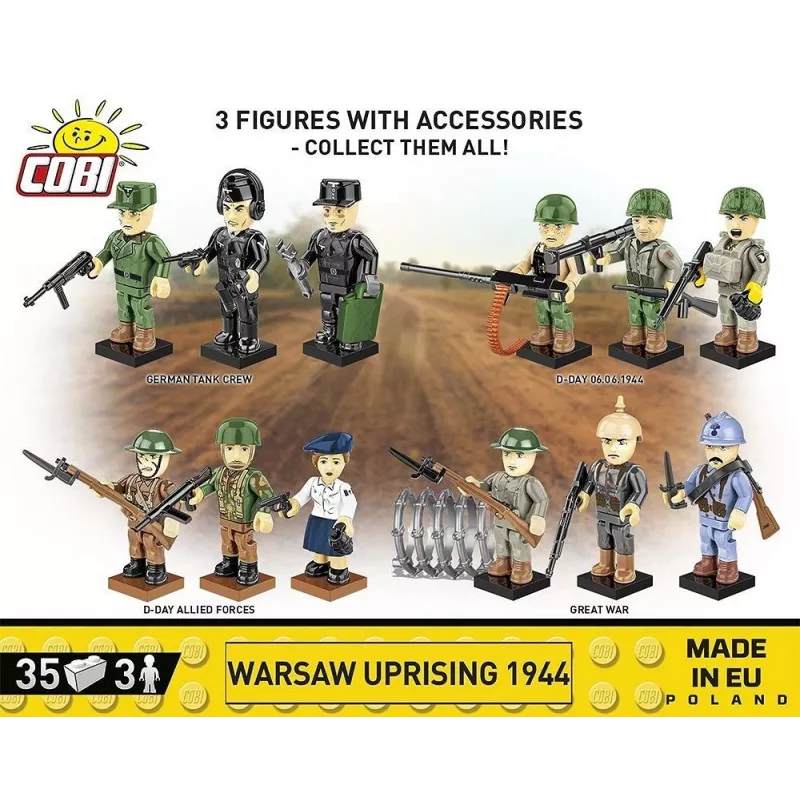 Historical Collection World War II /2057/ WARSAW UP RISING 1944 3Figures/35Blocks