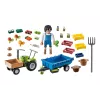 Playmobil Harvester Tractor with Trailer - Pretend Play & Imaginative Play for Ages 6 to 9 - Fat Brain Toys