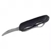 Pocket knife AZYMUT HK20018 — full-size multi-tool, 9 tools, 420J2/3CR13 stainless steel, folded 11 cm, 146 g, leather holster, key ring