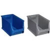 Storage box allit ProfiPlus 456275 355×205×200 mm, grey, plastic stackable
