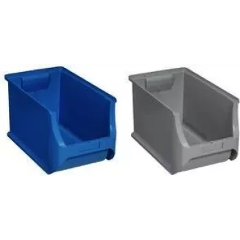 Storage box allit ProfiPlus 456275 355×205×200 mm, grey, plastic stackable